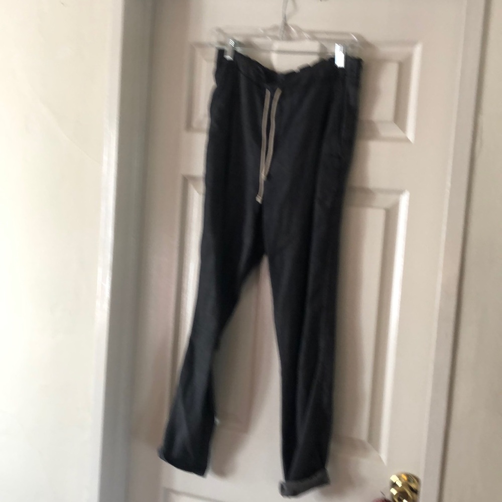 Eileen Fisher denim drawstring pant